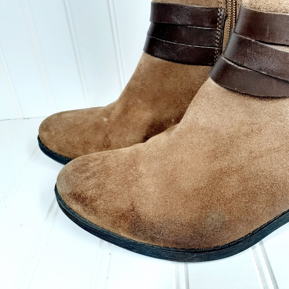 Bandolino Bdursal Suede Leather Buckle Mid-Calf Boots C367 - Picture 6 of 12